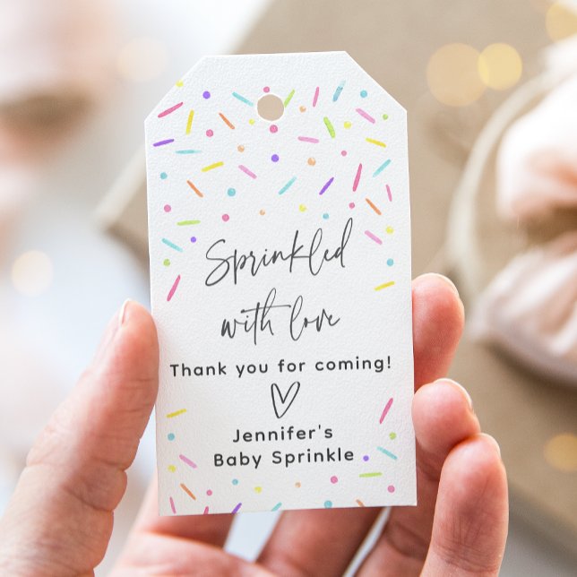 Rainbow Baby Sprinkle Vielen Dank Geschenkanhänger (Von Creator hochgeladen)
