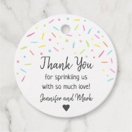 Rainbow Baby Sprinkle Vielen Dank Geschenkanhänger