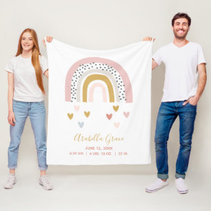 Rainbow Baby Stats Trendy Birth Record Fleecedecke