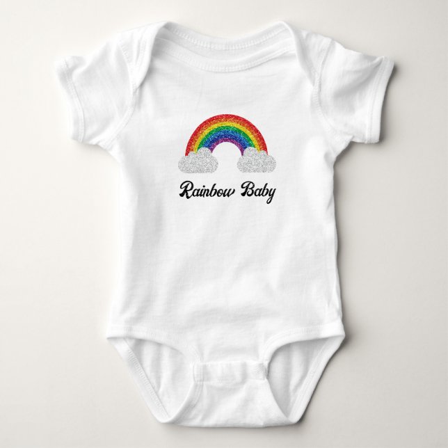 Rainbow Baby Strampler (Vorderseite)