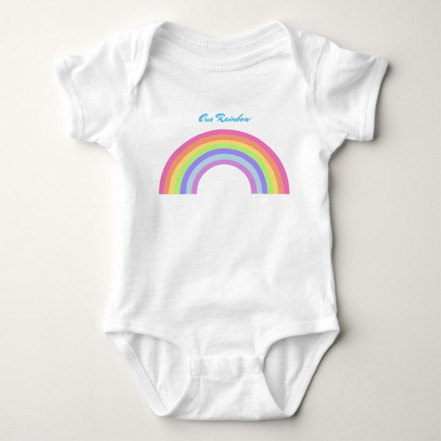 Rainbow Baby Strampler (Vorderseite)