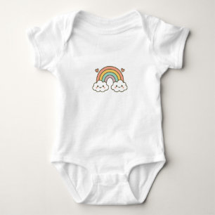 Rainbow-Babybodysuit Baby Strampler