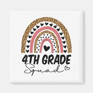 Rainbow Back to School Fourt Magnet