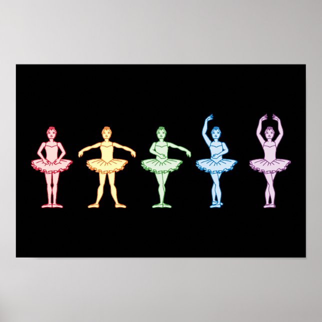 Rainbow Ballerinas Poster (Vorne)