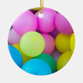 Rainbow Balloons Keramik Ornament