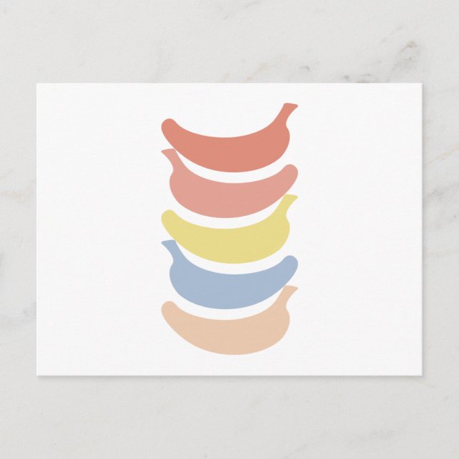 Rainbow Banana #1 Postkarte (Vorderseite)