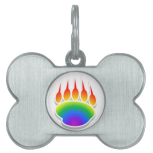 Rainbow Bear Paw Print Tiermarke