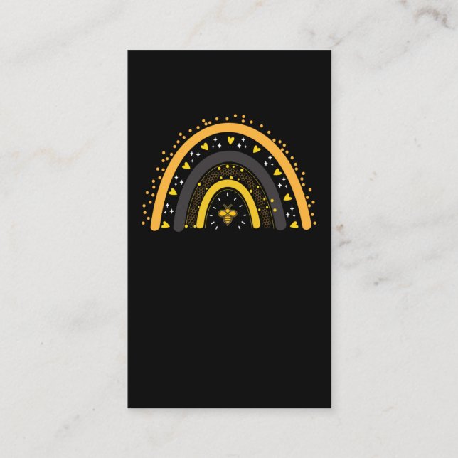 Rainbow Bee Honey Beekeeper Women Bee Lover Visitenkarte (Vorderseite)