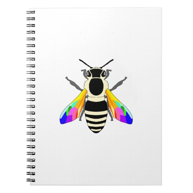 Rainbow Bee Lined Notizblock (Vorderseite)
