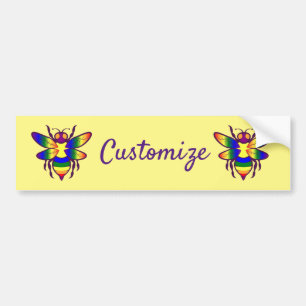 Rainbow Bee Thunder_Cove Autoaufkleber