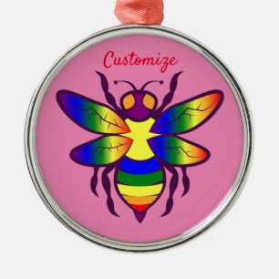 Rainbow Bee Thunder_Cove Ornament Aus Metall