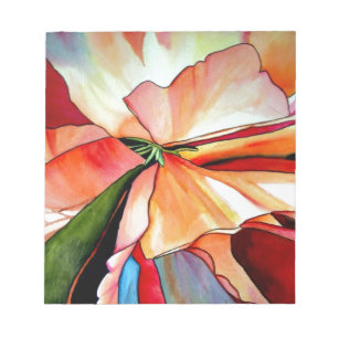 Rainbow Begonia Blume Aquarellkunst Notizblock