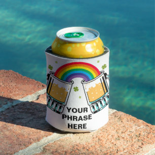 RAINBOW BIER KUNSTBAR FÜGEN IHREN EIGENEN NAMEN/DI DOSENKÜHLER