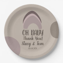 Rainbow Bio Formen Bohemische Babydusche Dank