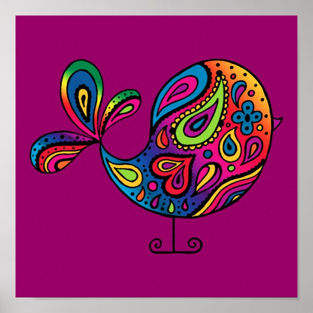 Rainbow Bird Poster (Vorne)