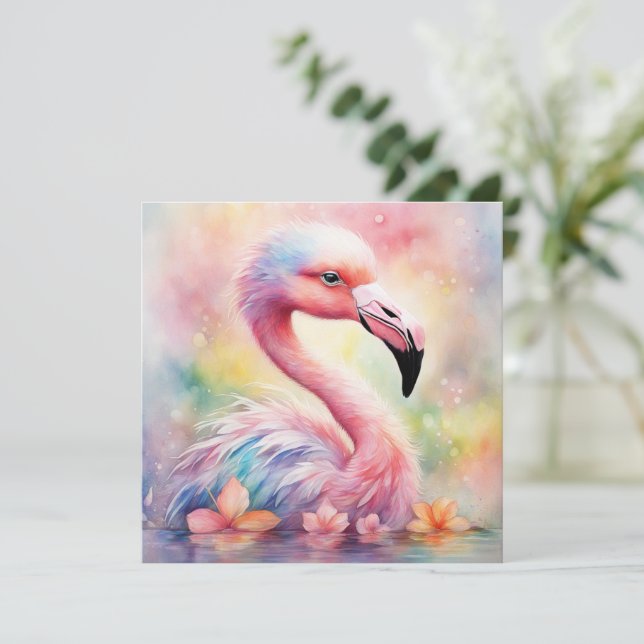 Rainbow Birds Flamingo 1 (Stehend Vorderseite)