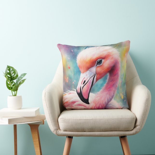 Rainbow Birds Flamingo 2 Kissen (Stuhl )