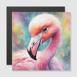 Rainbow Birds Flamingo 2 Magnetkarte