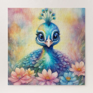 Rainbow Birds Peacock 1 Puzzle