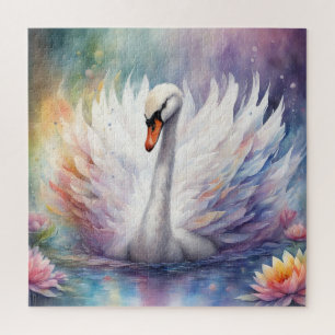 Rainbow Birds Swan 1 Puzzle
