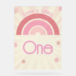 Rainbow Birthday Acrylschild