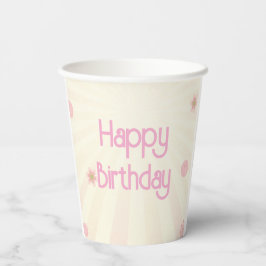 Rainbow Birthday Pappbecher