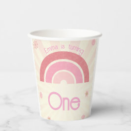 Rainbow Birthday Pappbecher