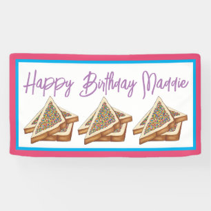 Rainbow Birthday Party Australian Fairy Brot Food Banner