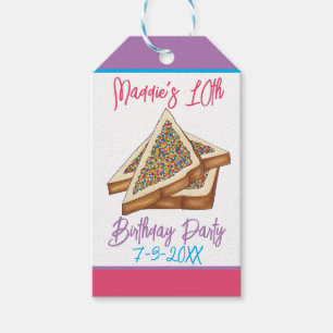 Rainbow Birthday Party Australian Fairy Brot Food Geschenkanhänger