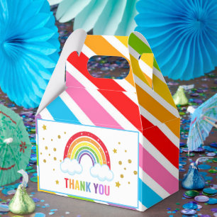 Rainbow Birthday Party Geschenkschachtel