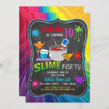 Rainbow Birthday Party Invitati