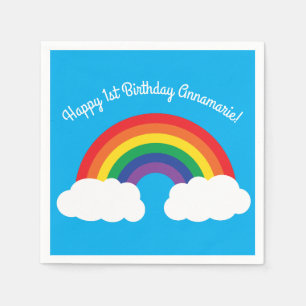 Rainbow Birthday Party Serviette