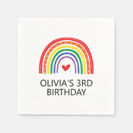 Rainbow Birthday Party Servietten