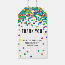 Rainbow Birthday Party Vielen Dank für Ihre Unters Geschenkanhänger