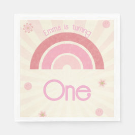 Rainbow Birthday Serviette