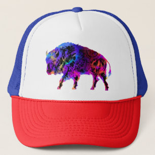 Rainbow Bison Buffalo Truckerkappe