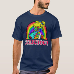 Rainbow Bites Funny Retro 80er Zombie Halloween 62 T-Shirt