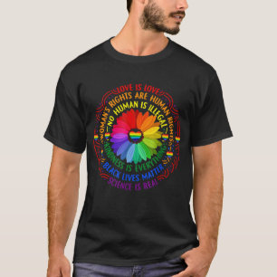 Rainbow Black Lives Matter Science LGBT Prix T-Shirt