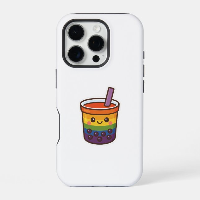 Rainbow-Blase-Tee LGBTQ+-Preis iPhone Hülle (Rückseite)