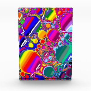 Rainbow Blast Abstrakte Kunst Fotoblock
