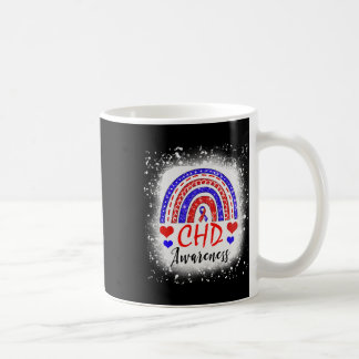 Rainbow Bleached Chd Congenital Heart Defect Aware Kaffeetasse
