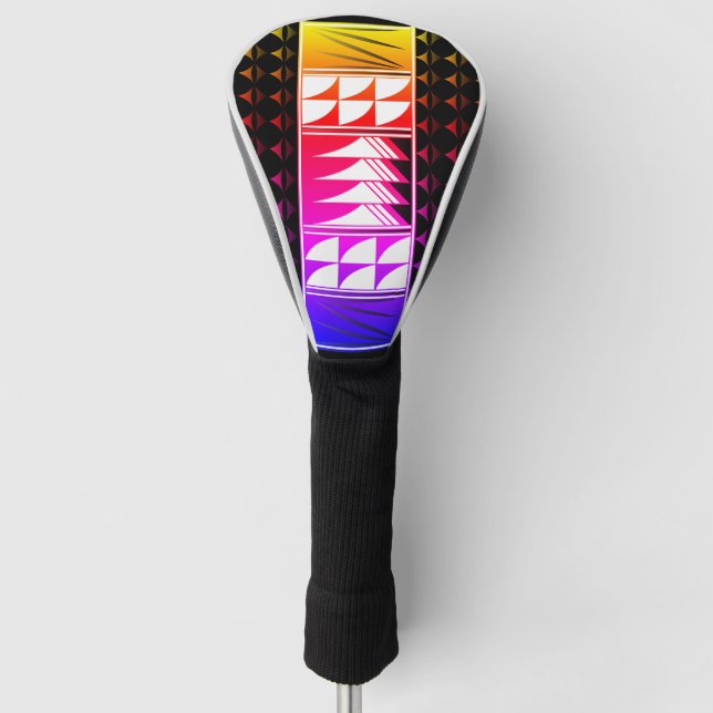 Rainbow Blessed Feathers Golf Headcover (Vorderseite)
