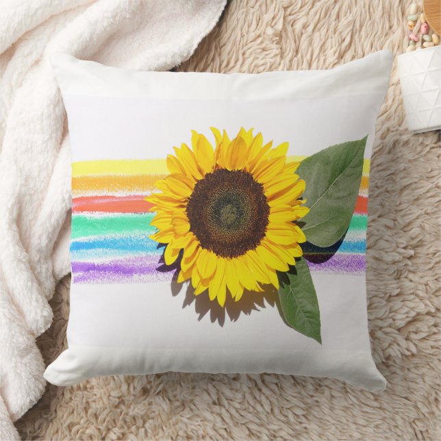Rainbow Blooming Bright Kissen (Decke)