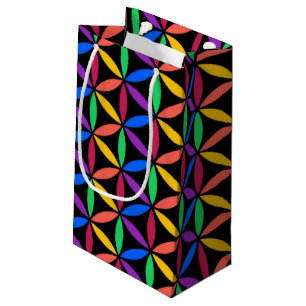 Rainbow-Blume des Lebensmusters Kleine Geschenktüte