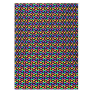 Rainbow-Blume des Lebensmusters Tischdecke