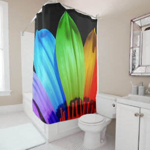 Rainbow-Blume Duschvorhang