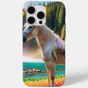 Rainbow Blume Einicorn Grüne Bäume Wasserfall Lake Case-Mate iPhone Hülle