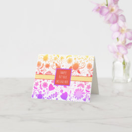 Rainbow Blume Fun Inspirivity Floral Custom Karte