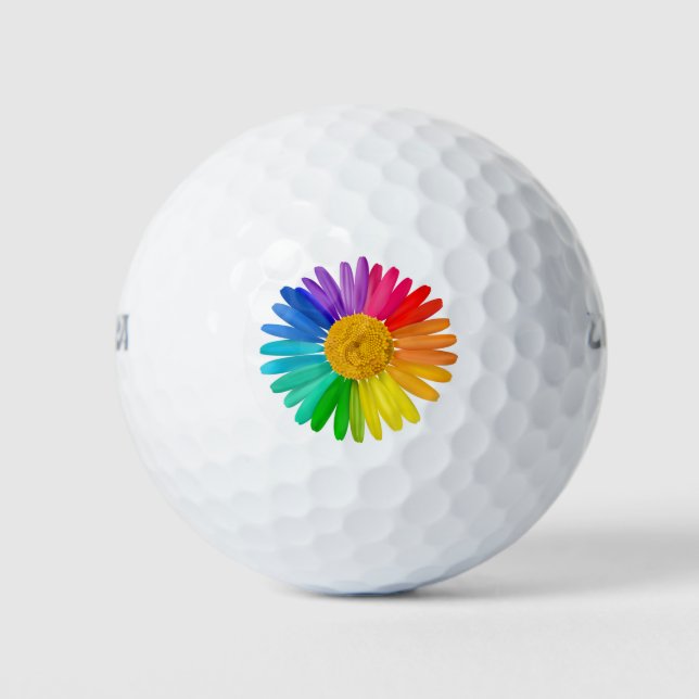 Rainbow Blume Golf Ball (Vorderseite)