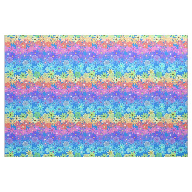 Rainbow Blume Hippie Style Stoff (Yard (91,4 cm))